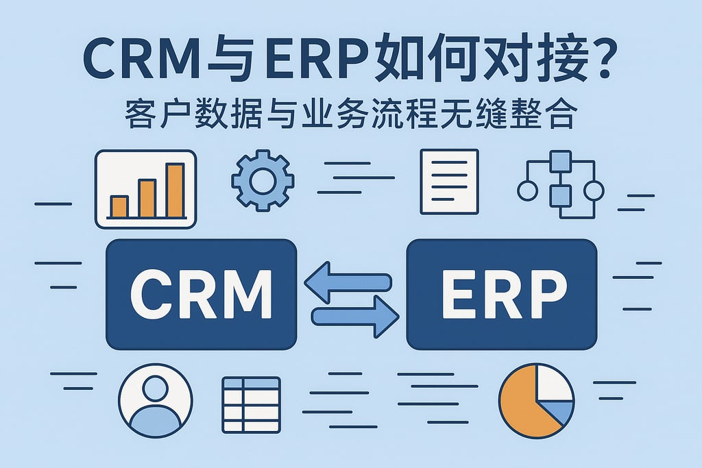 CRM ERP如何对接？客户数据与业务流程无缝整合